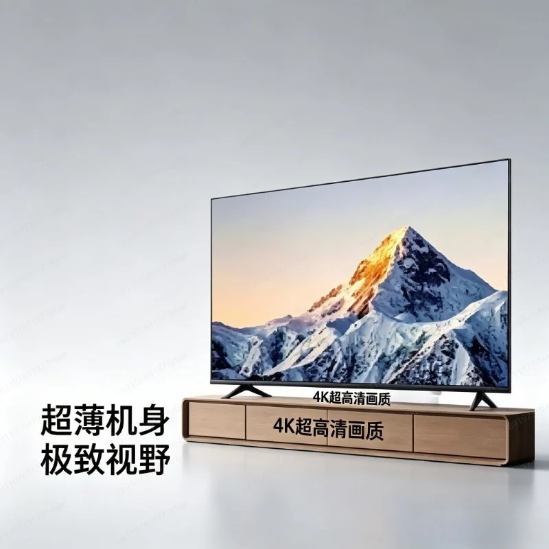 Televisor de Pantalla Plana para Entretenimiento en el Hogar, Televisor LED Inteligente Android 4K Ultra HD de 32/55 Pulgadas