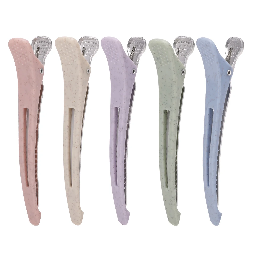 6Pcs Hairdressing Section Clamps Hair Clips Barber Fixed Styling Hairpin Professional Women's Flat Accessories Hair Cutting Tool