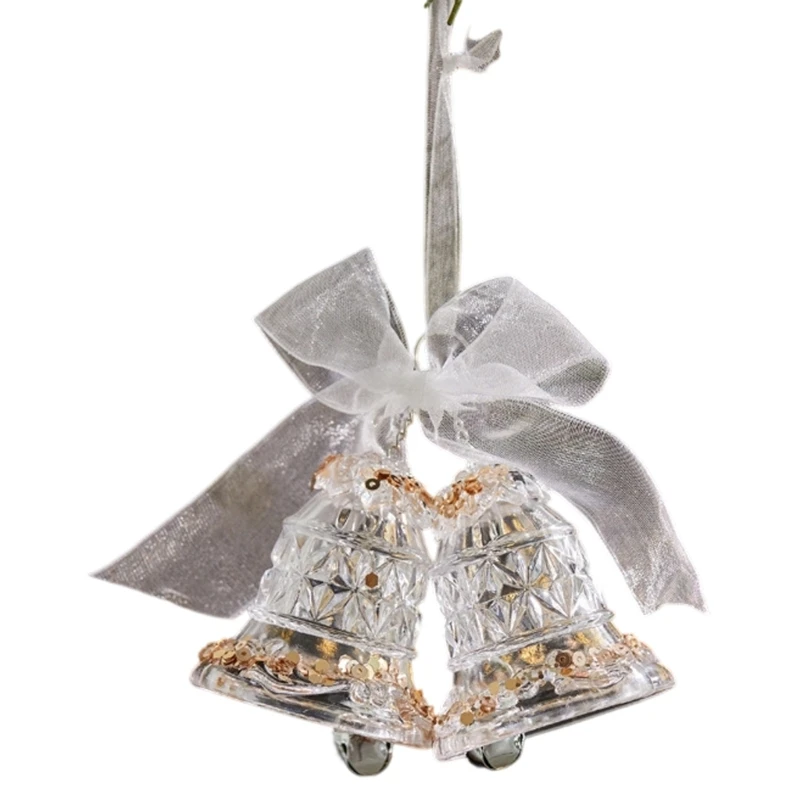 Modern Acrylic Deer Snowflake Christmas Hanging Decors Clear Glitters Ornament for Home and Party Decoration C7AC