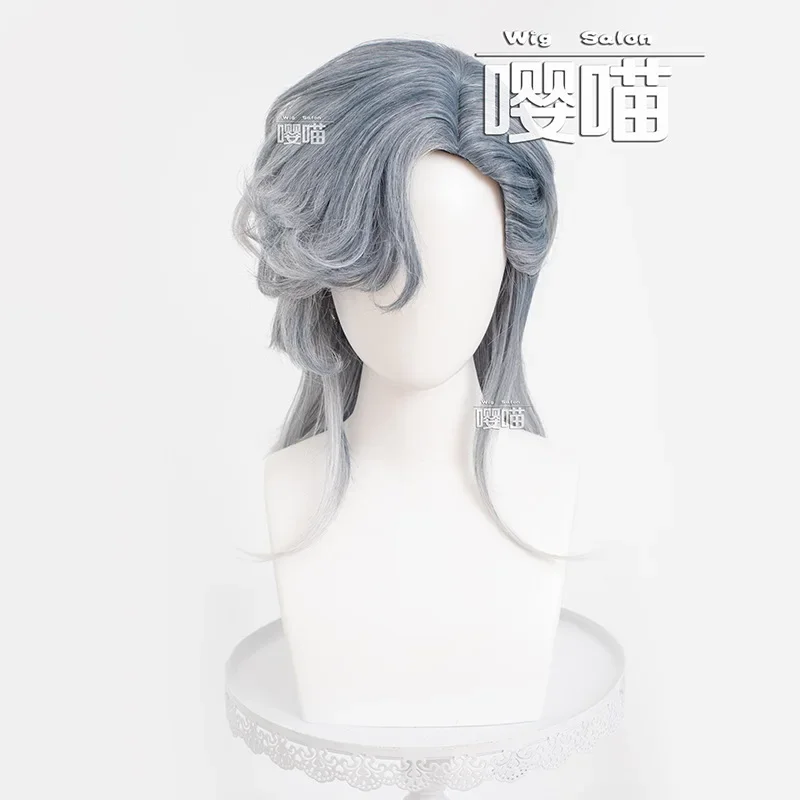 เกม Identity V Richard Sterling คอสเพลย์วิกผมยาวผสมสีผมฮาโลวีนเล่นบทบาทวิกผม + หมวกฟรี