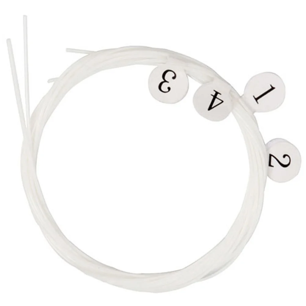 

4pcs Ukulele Transparent Nylon U105 Durable Balanced Music Wire Music Wire Replacement For Ukulele Accessories