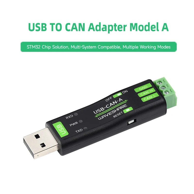 USB to CAN Adapter Analyzer รุ่น STM32 ชิป Solution สามารถ Baud Rate 5Kbps-1Mbps หลายโหมดการทํางาน Multi-ระบบ