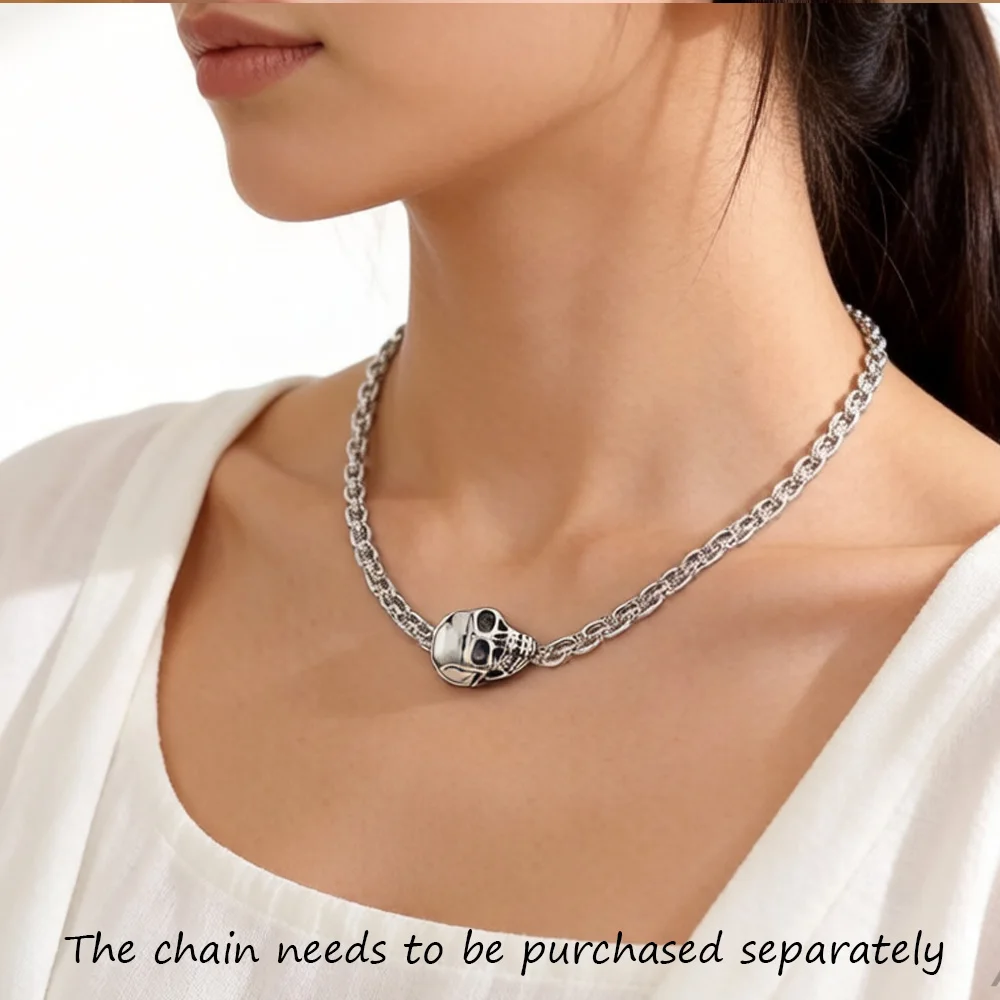 Beads Skull Large Winter 925 Sterling Silver Gift Karma Charms European Jewelry Accessories For Women Men
