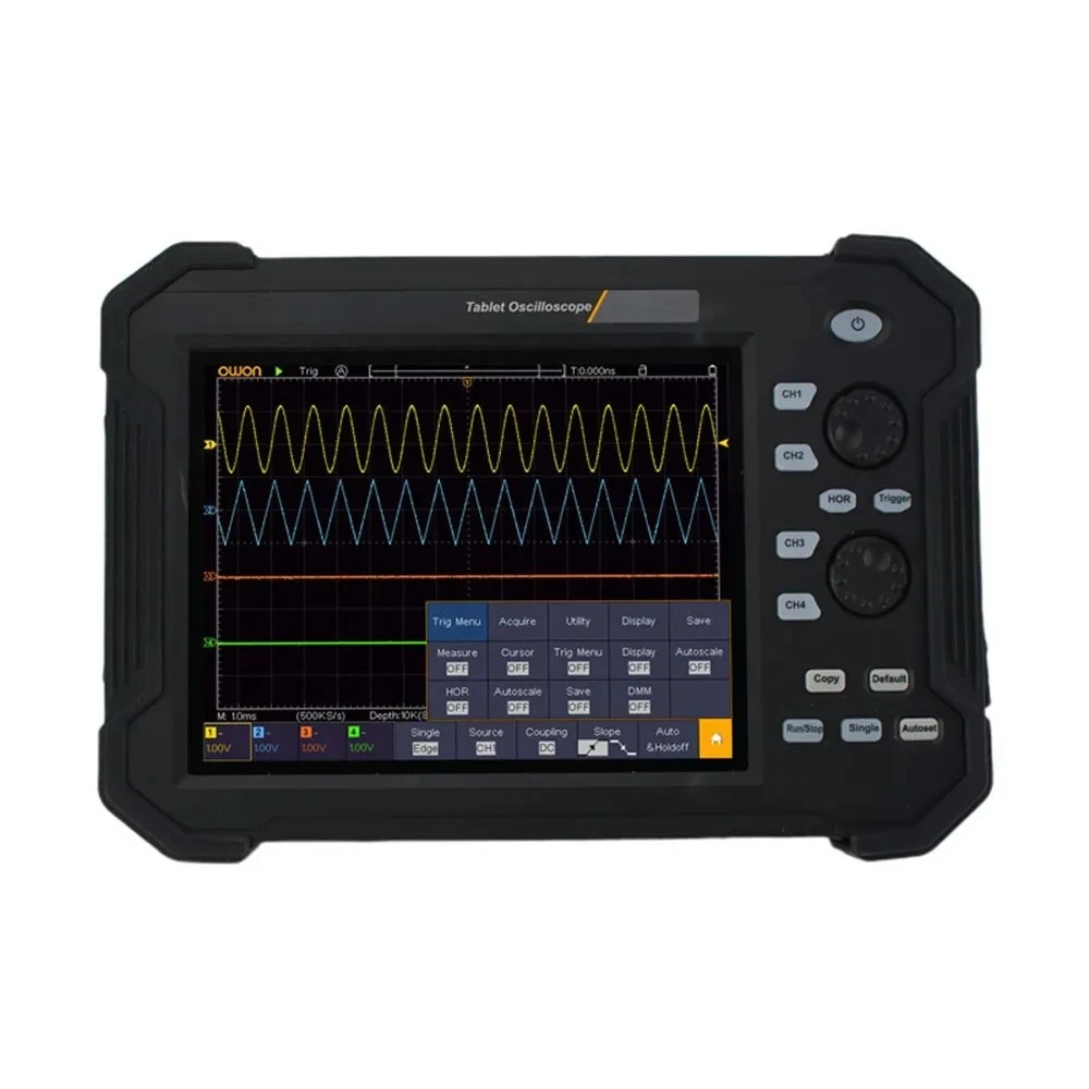 

3074/3104 Digital Handheld Oscilloscope Tablet 8"inch LCD 800x600 8 Bits 4CH 100MHz Bandwidth 1GS/s Tablet Oscilloscope