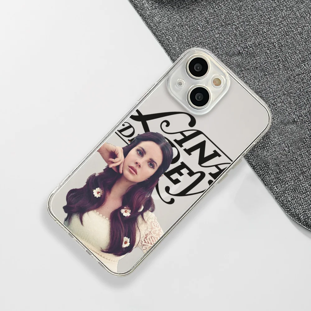 L-Lana Del R-Rey Singer Phone Case For IPhone 15 14 13 12 11 Transparent Magnetic Suction Cover