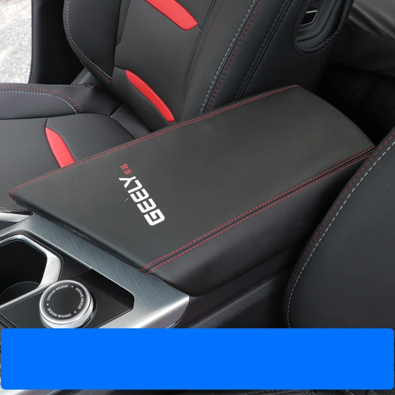 For Geely Tugella Xingyue FY11 2019-2021 Car Styling Interior Armrest Anti-dirty Pad Cover Sticker Leather Accessories For LHD