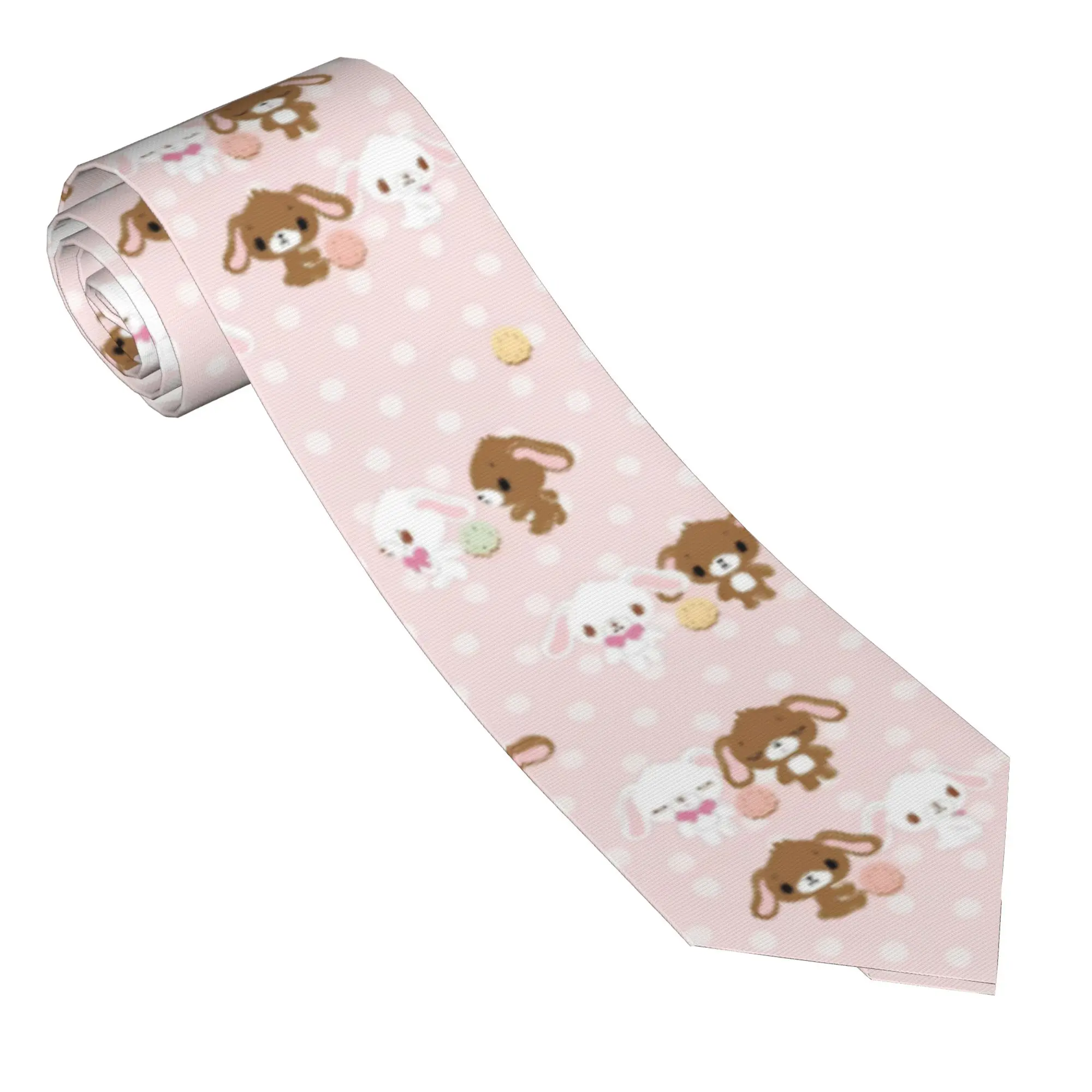 Necktie S-Sugarbunnys Bunny Unisex Silk Polyester 8 cm Narrow Neck Ties  for Men Accessories Gravatas Wedding Accessories Office