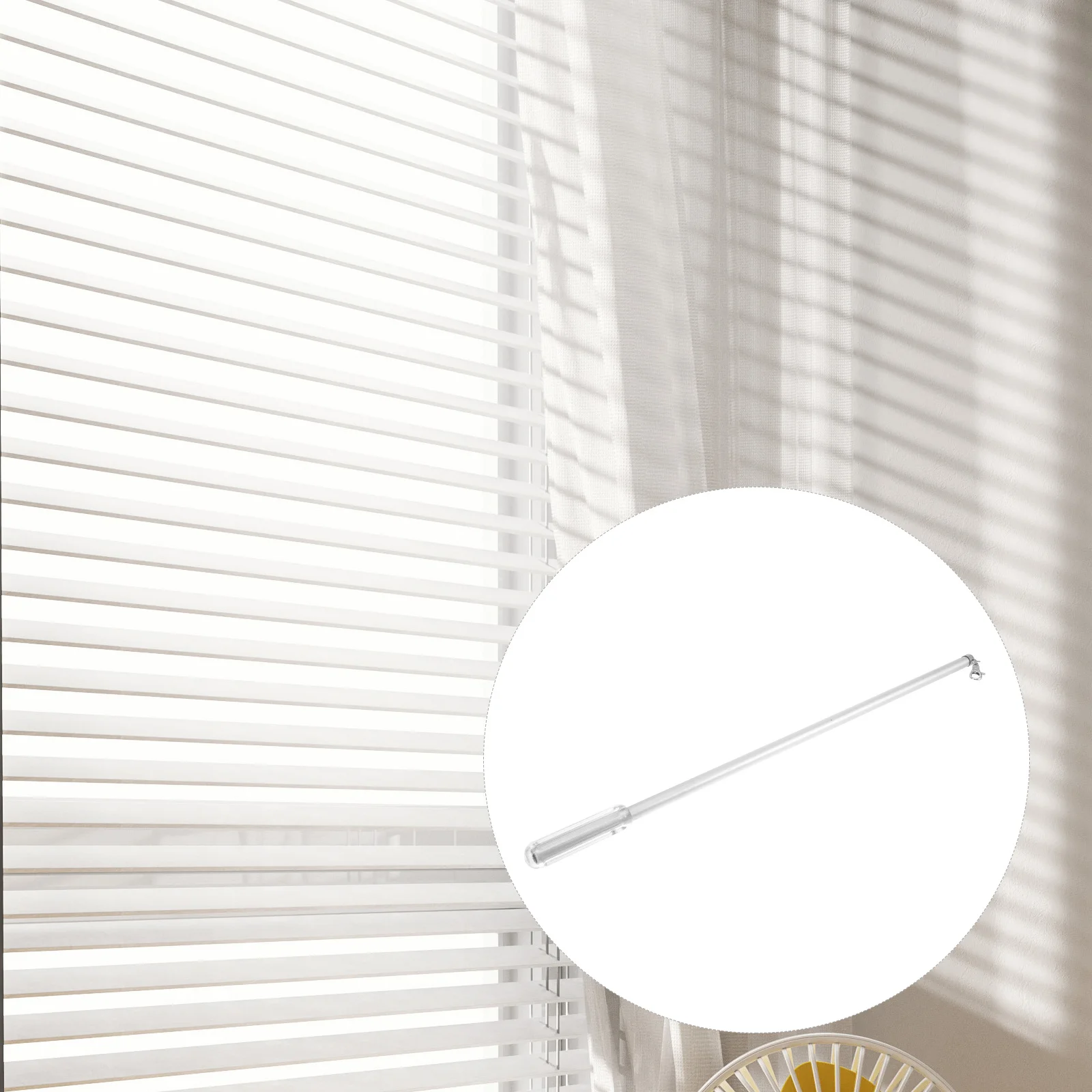 

Long Aluminum Curtain Pull Rod Wand Manual Sliding Smooth Surface Curtain Pull Drapery Rod Drapery Wands for Curtains