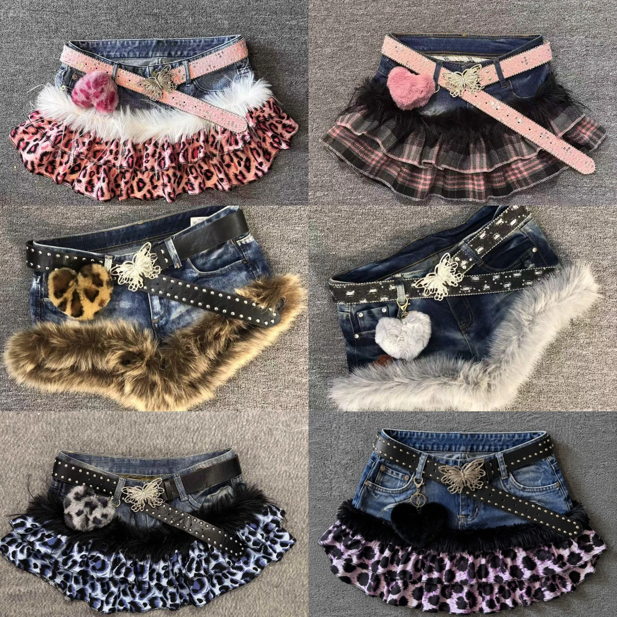 American Vintage Mini Skirts Women Y2k Subculture Punk Retro Slim Fit Short Skirt Casual Daily Party Streetwear Fashion Bottoms