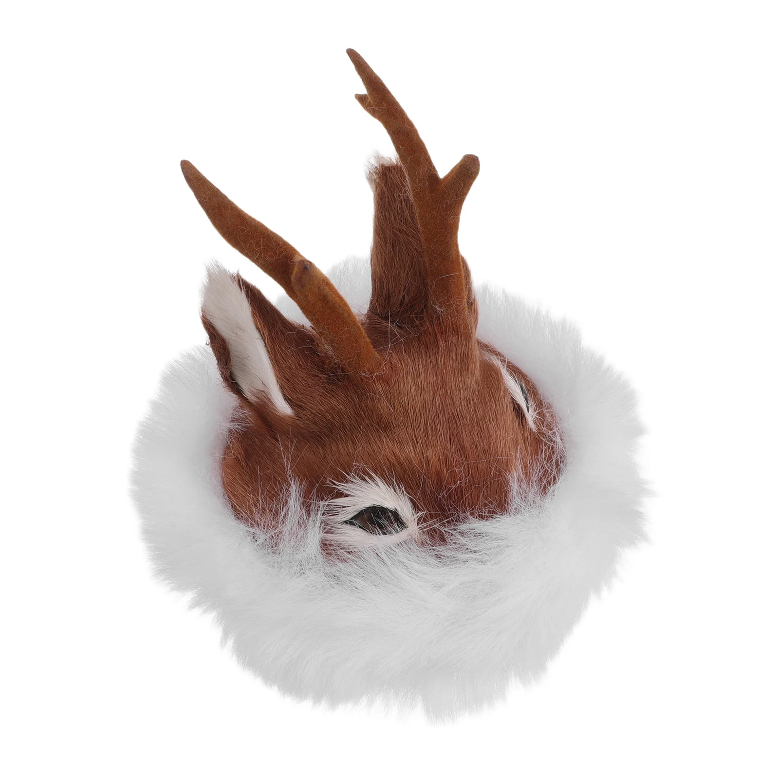 

Mini Ethnic Style Roe Deer Hat Car Interior Decor Festive Animal Headpiece for Costume Party Parade Fantasy Cosplay Prop