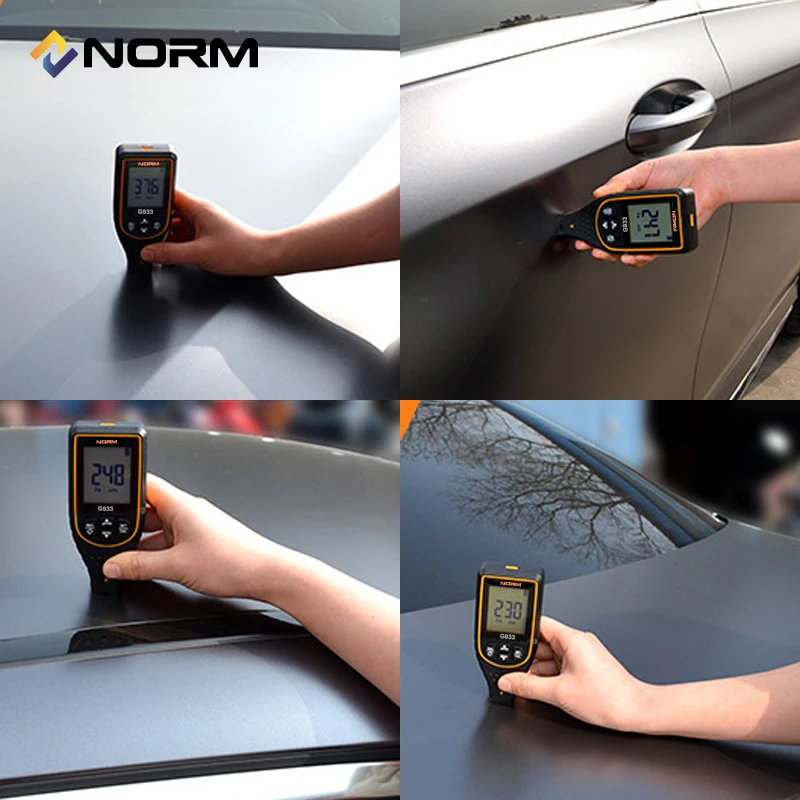 NORM Coating Thickness Gauge 0-1700/0.1 Micron FE NFE Paint Tool Car Paint Film Thickness Measuring Tester