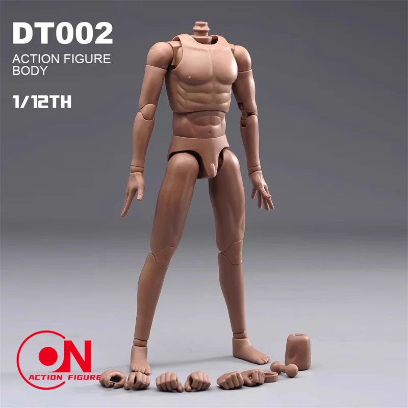 DT001 DT002 DT003 1/6 Soldato maschio Corpo articolare super flessibile con mani morbide Piedi 27 cm Figura di azione muscolare standard bambola