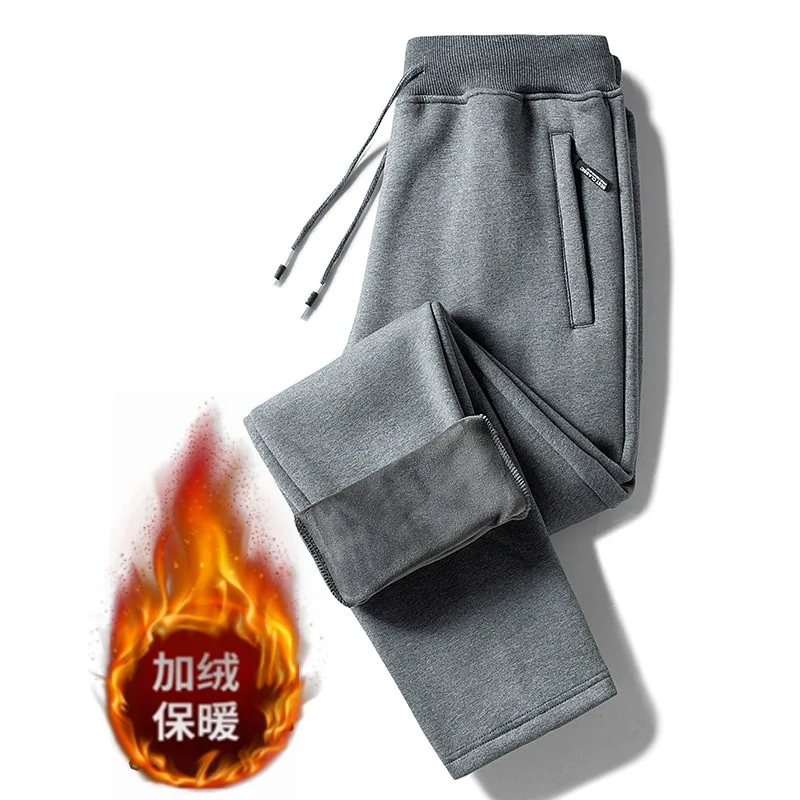 

GIOIO men's autumn and winter casual pants, micro -bomb fabrics, free hot treatment, add velvet thickened warm sports pants