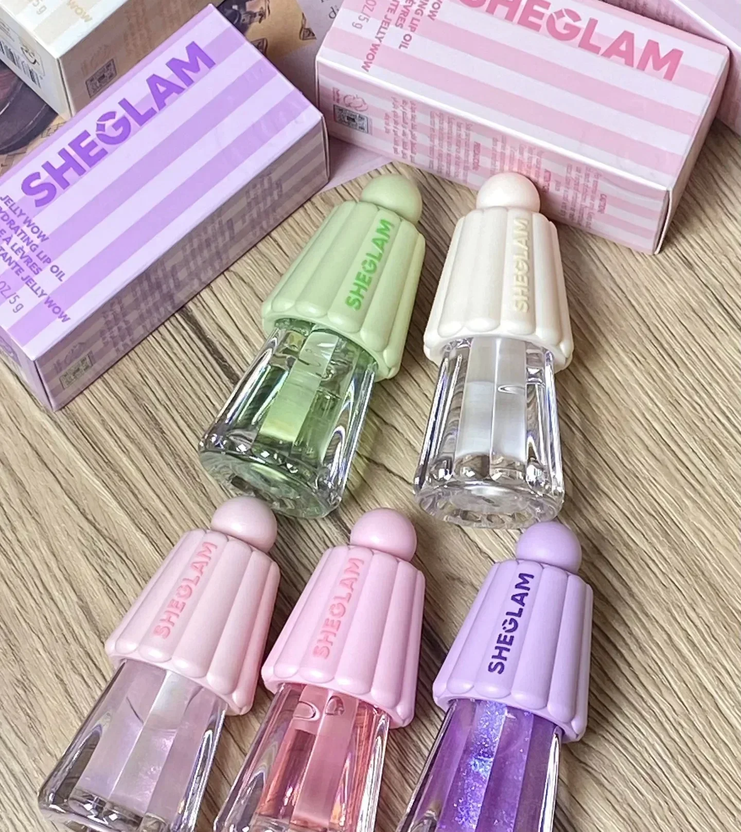 Sheglam maquiagem óleo labial plumping lipgloss de longa duração desbota glitter esmalte labial não pegajoso pincéis de maquiagem para cuidados com os lábios