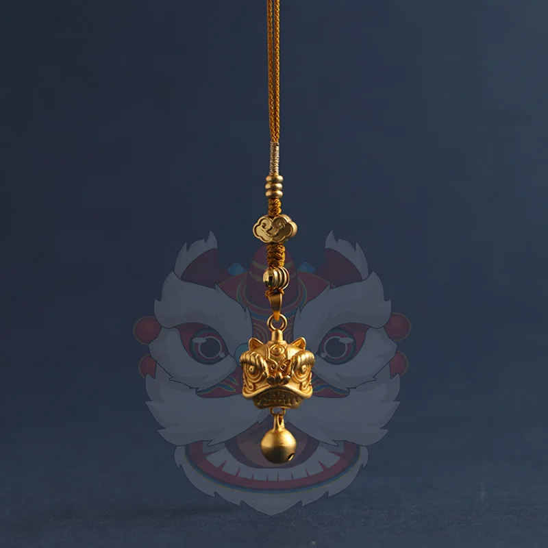 النحاس النقي شينغشي جرس قلادة الهاتف المحمول النمط الصيني حلقة رئيسية قلادة حقيبة للحمل قلادة الرجال والنساء هدية لوكسي تشامرز #1