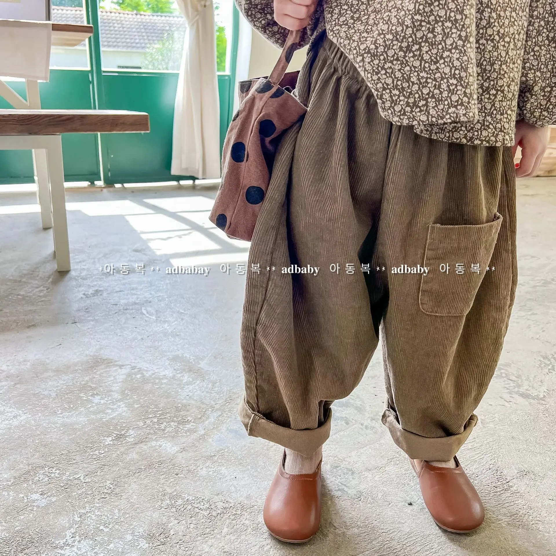 

2023 New Children Harem Pants Autumn Boys Girls Corduroy Trousers 1-6 Year Baby Casual Pants Fashion Kids Clothes