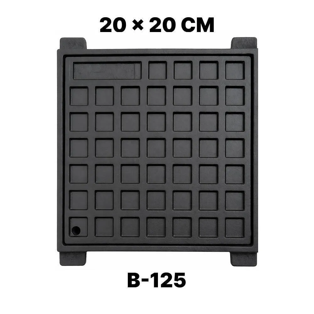 TAPA ARQUETA HIERRO FUNDIDO 20x20 B-125 | BRICO ELÉCTRICO