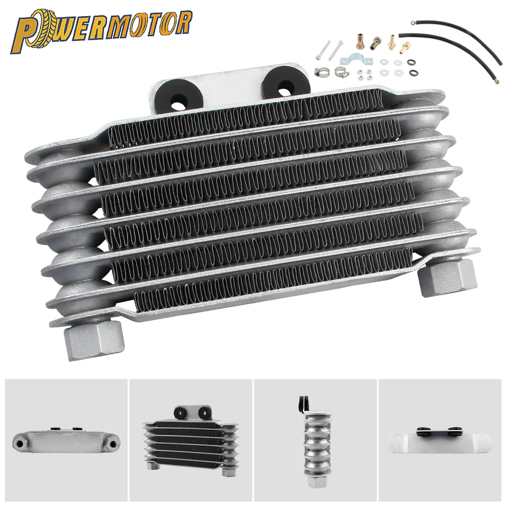 

M12 Motorcycle Engine 6 Row Radiator Oil Cooler Kits for KTM Yamaha Suzuki Motocross Enduro DirtBike Motobike Modification Parts