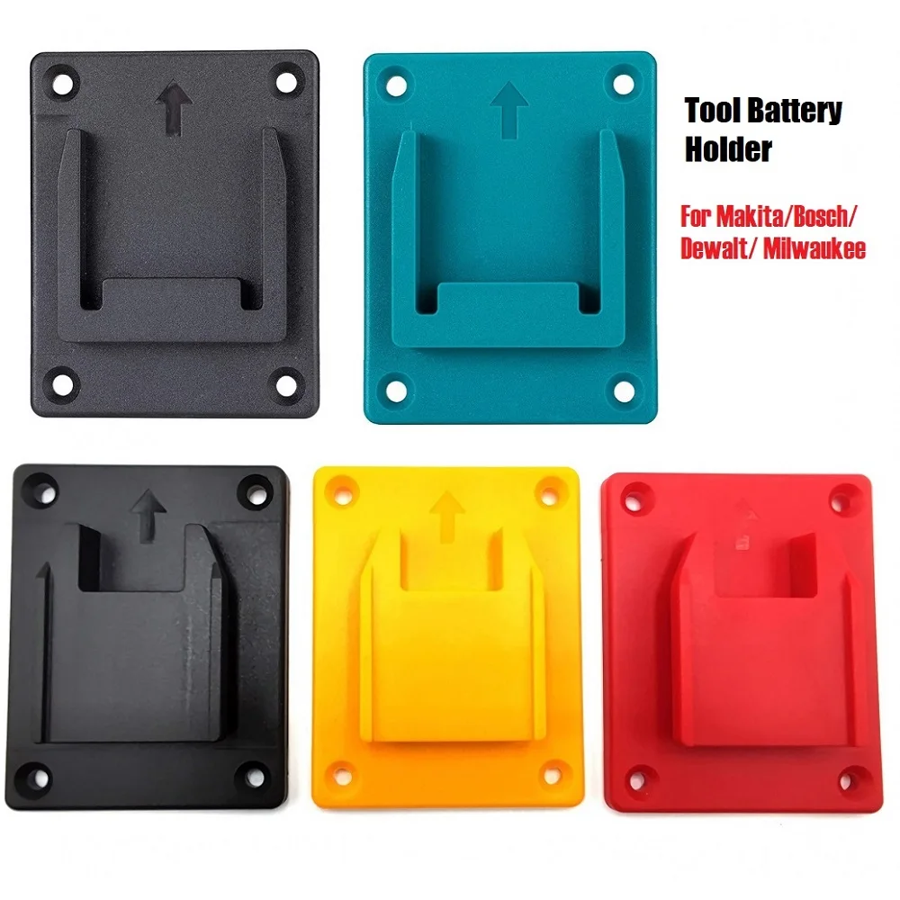 Battery Storage Case Tool Holder Rack Wall Mount For Makita For Bosch For Dewalt For Milwaukee 18V Drill Li-ion Machine Devices