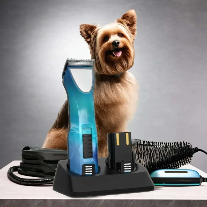 

Iclipper-MAX1 Professional Cordless Rechargeable Animal Hair Clippers with Charging Base Extra Battery