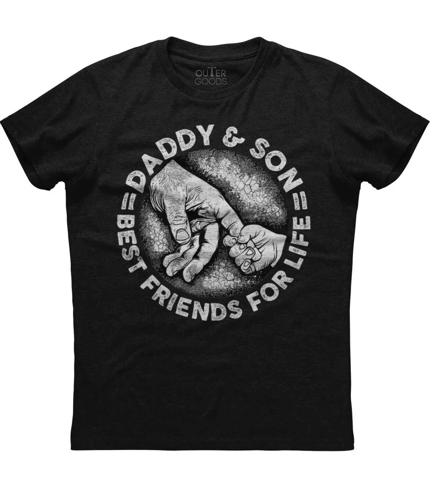 Daddy And Son Best Friends For Life. Personalized Graphic T-Shirt. Summer Cotton O-Neck Short Sleeve Mens T Shirt New S-3XL