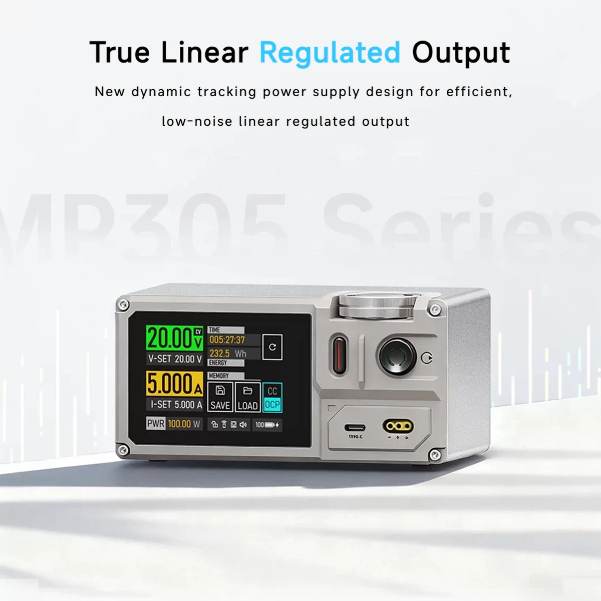 ISDT MP305B Multi Functional Linear DC Regulated Power Supply Low Noise Color Touch Screen Ultra Compact Size Battery Charging