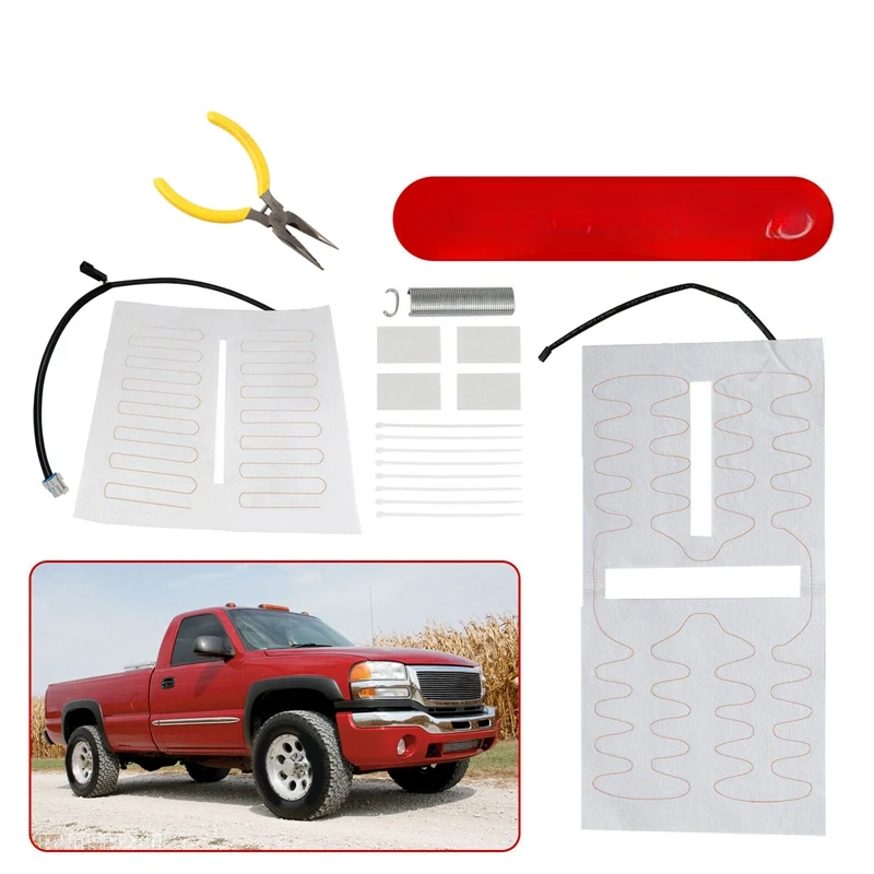 シートバックヒーターキット、下部および上部ヒーターエレメントパッド、シボレーgmc用88940288、88940289-03-07部品641106-641105-b、1セット