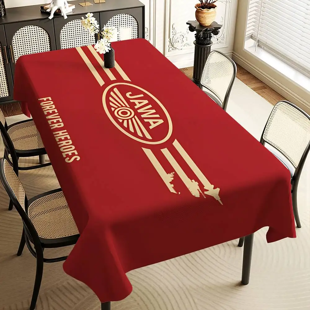 J-Jawa M-Motor Rectangular Tablecloths Washable Wedding Party Kitchen Dining Living Room Birthday Decoration Table