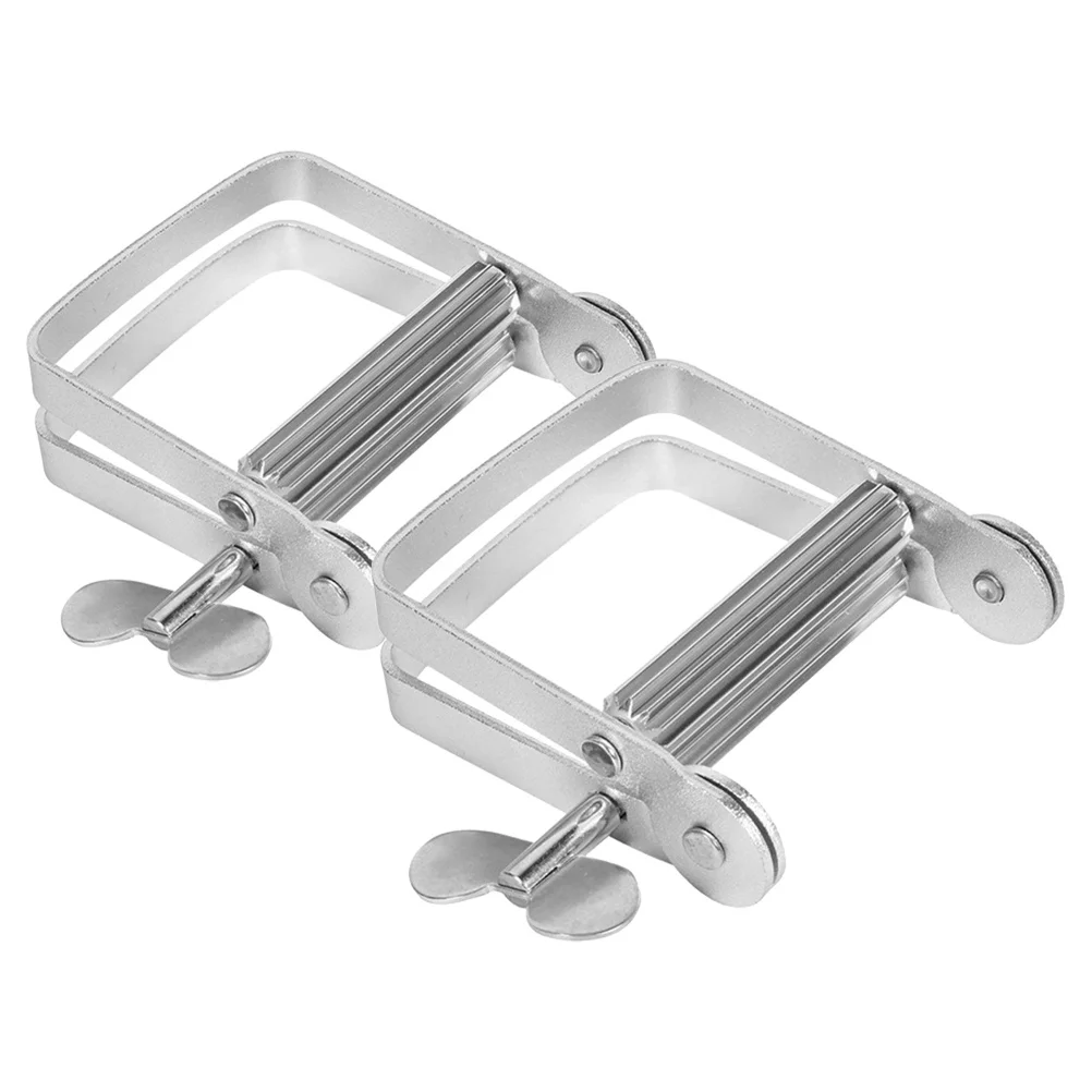 

2Pcs Toothpaste Extruder Metal Tube Roller Squeezer Multi-Functional Hair Dye Lotion Cream Tube Squeezer Manual Tool