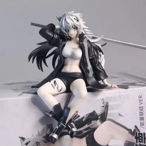 Figura de los Arknights de Furyu de 15Cm, tapón de fideos Amiya Lappland, colección de figuras de acción Kawaii de Anime de PVC, modelo de estatua, regalos de juguete para niños