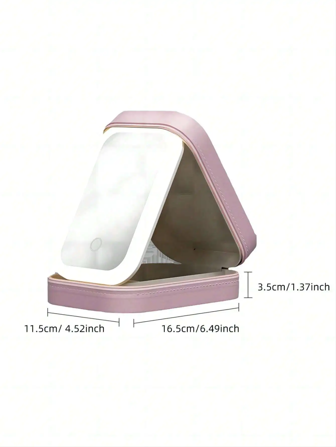 Travel Makeup Case With Lighted Mirror, Partitionable Cosmetic Bag, Professional Cosmetic  Organizer, Waterproof Portable, Trave