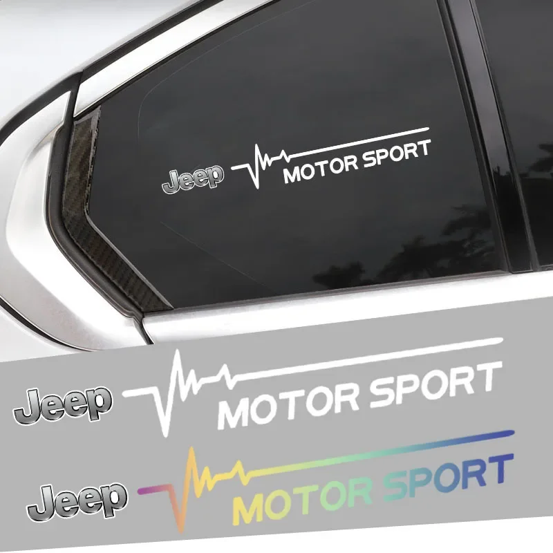 

2-Pack Racing Stripe Vinyl Decals for Jeep Wrangler, Cherokee, and Renegade Body Decoration Car Stickers