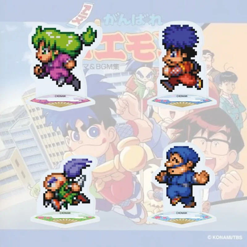 Mystical Ninja Anime Ganbare Goemon Acrylic Stand Model Figure Cosplay Plate Holder Topper Fans Keychain Desk Decor Plate Gift