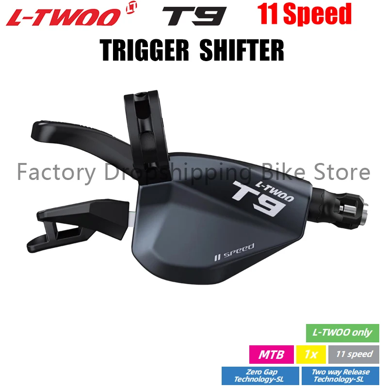 LTWOO T9 1x11 Speed MTB Bike Derailleur Kit Two Way Release Trigger Shifter 11V Damping System Aluminum RD Bicycle Parts