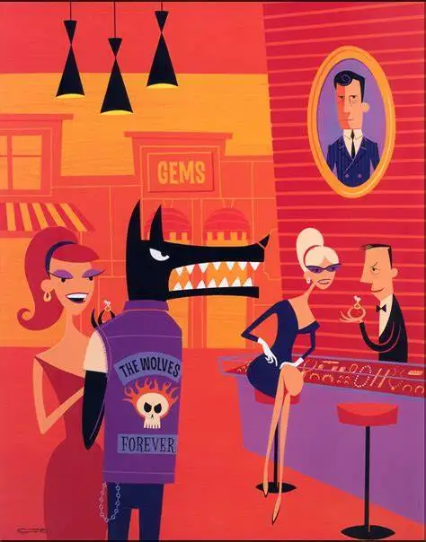 Josh Agle Shag Print Art Canvas Poster For Living Room Decoration Home Wall Decor Picture