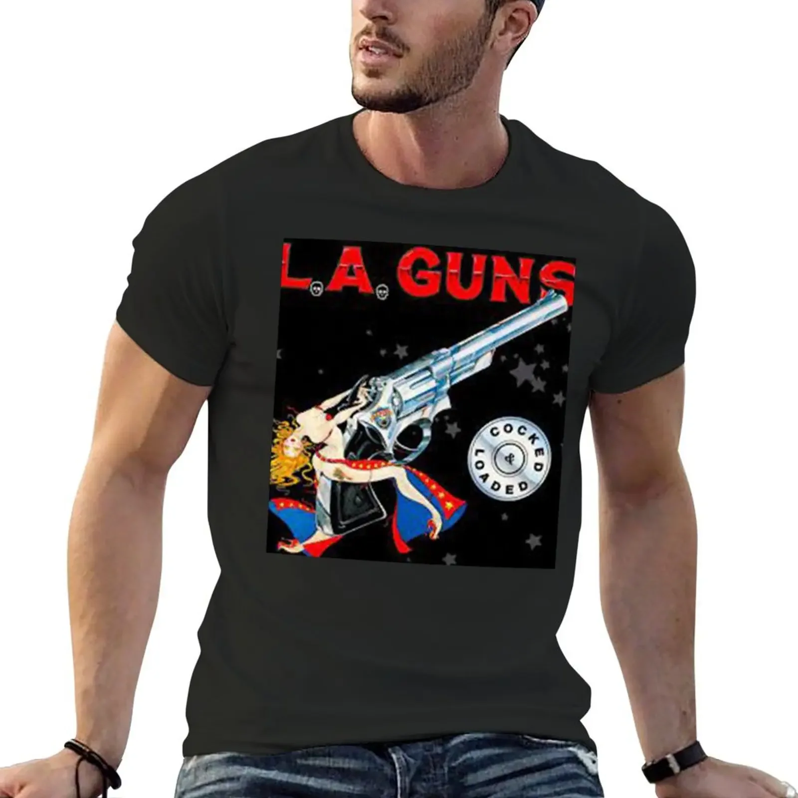 L.A. GUNS BEST SELLER T-Shirt animal prinfor boys summer top fitted t shirts for men