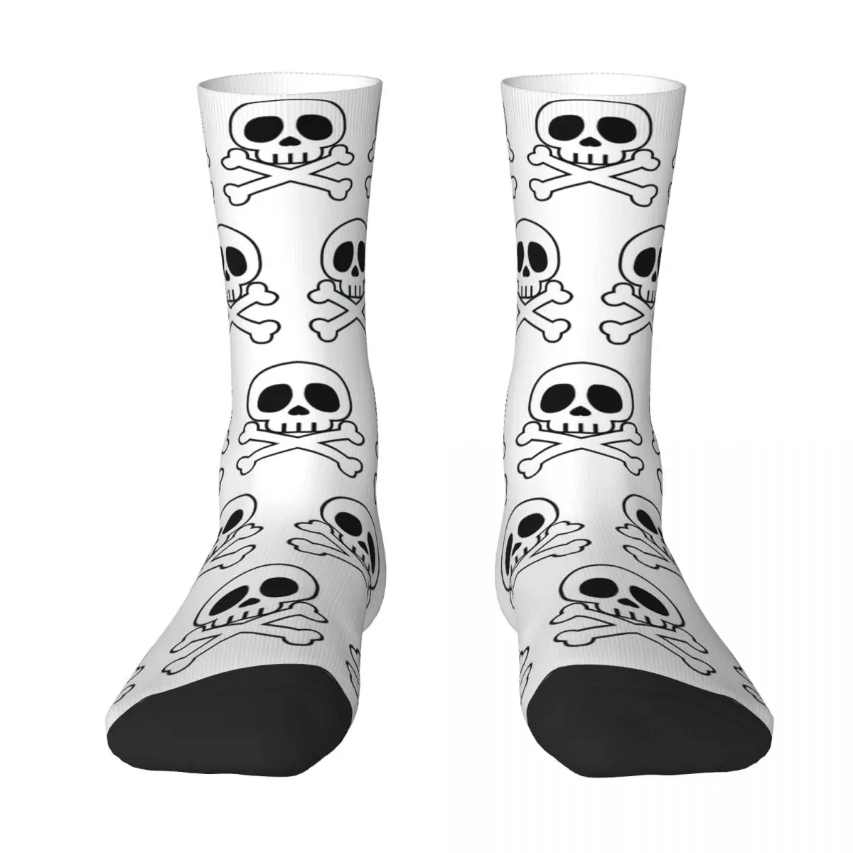 T- Tete De Mort ALBATOR - 80 Annees Manga Corsaire Vintage Unisex Winter Socks Warm Fun printing Socks Street Style Crazy Sock