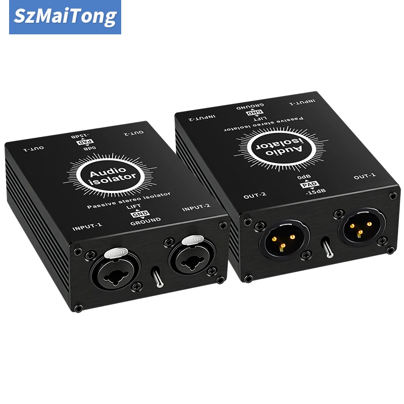 Audio-Isolator, Audio-Stromeliminator, XLR 6.5, Permalloy-Isolator, Mischer für Live-Übertragungen, Mikrofon-Common-Ground-Filter
