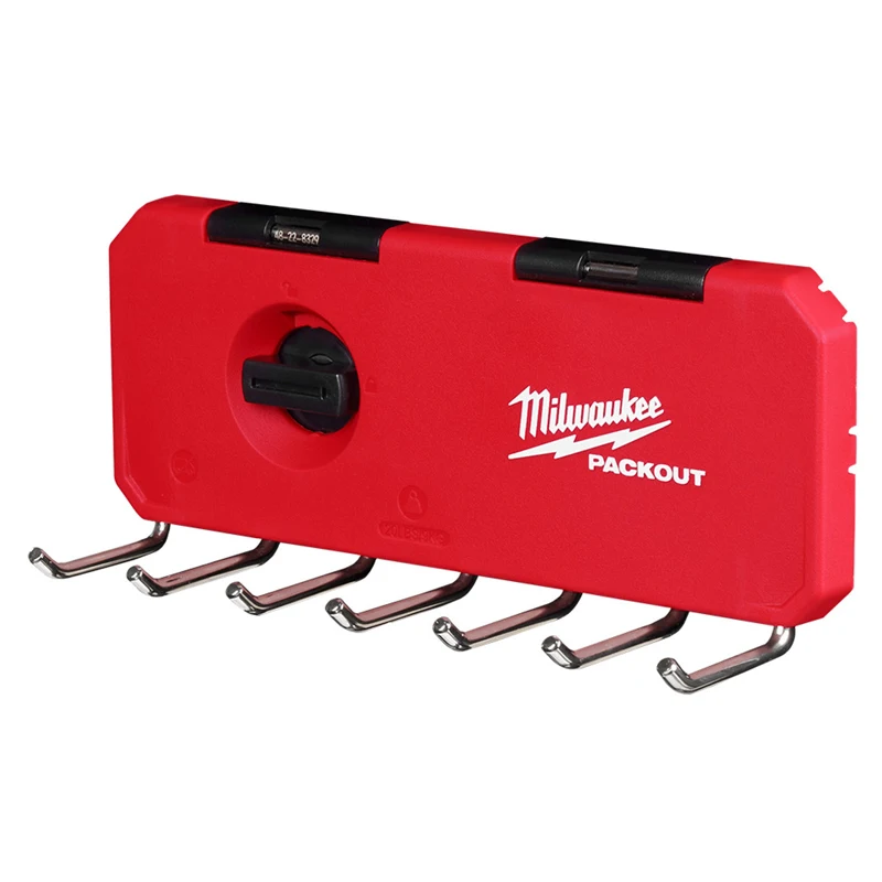 Milwaukee 48-22-8329 PACKOUT 7-Hook Rack Wall mounted show stabilize Power Tool Accessories