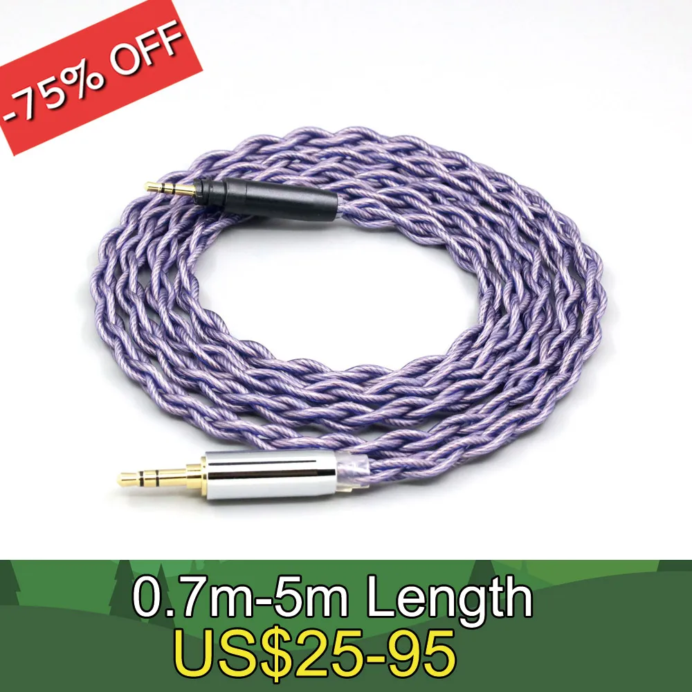 Type2 1.8mm 140 cores litz 7N OCC Cable For Shure SRH440A SRH840A Headphone Earphone headphone LN008472