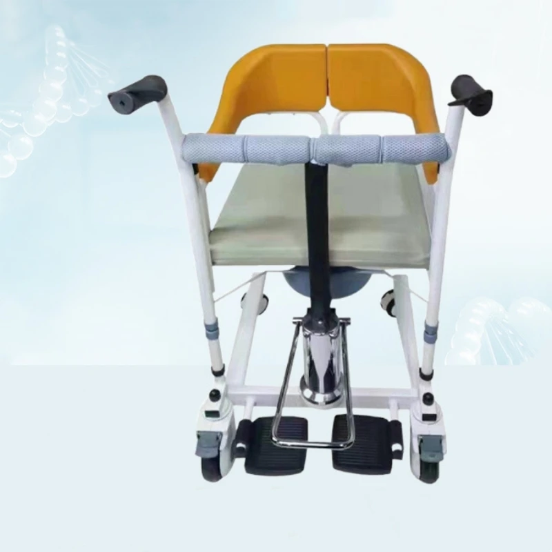 Hot Wholesale hydraulic transfer chair for elderly care shower wheel chair hydraulic lift patient transfer chair