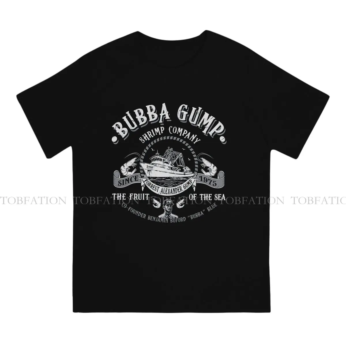 Bubba Gump Shrimp Co Forrest Gump Movie Men T Shirt Cotton Grunge O-Neck TShirt Harajuku Tops