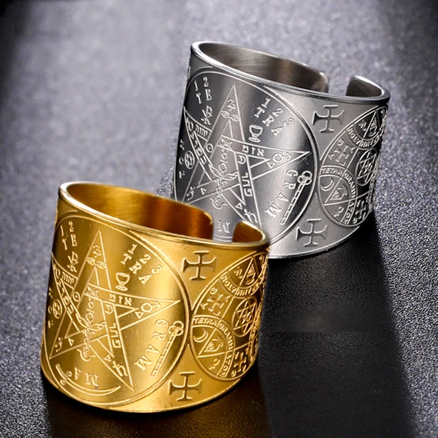 Anillo tetragramaton oro sale