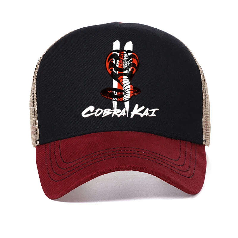 Thai Venomous Snake Cobra Kai men hat Eagle Fang Karate cobra kai baseball cap Movie Funny Summer mesh cool Snapback hats