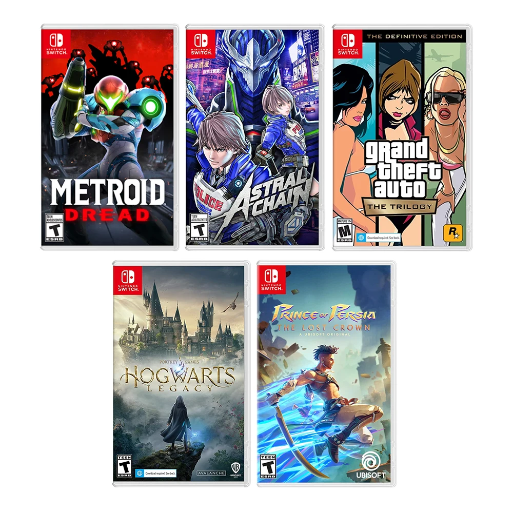 Gry Nintendo Switch Oferty Metroid Dread Astral Chain GTA Grand Theft Auto Hogwarts Legacy Xenoblade 3 Prince Persia — zdjęcie 2