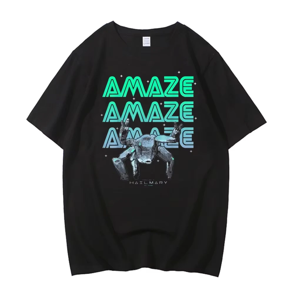 2026 High Quality Cotton Project Hail Mary T Shirt Summer Streetwear T-Shirts Cartoon Harajuku Tee Shirt