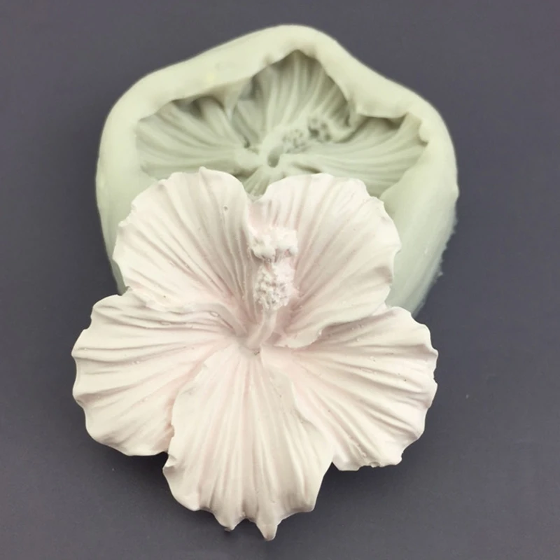 F92B พุดดิ้งแม่พิมพ์ DIY DIY MOL FISCUS HIBISCUS