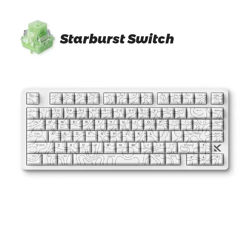 MCHOSE Jet 75 magnetische schakelaar gamingtoetsenbord Hall-effect Hot-swappable Aangepaste RGB Snap Tap 0,1 ms latentie 8 kHz stuursnelheid