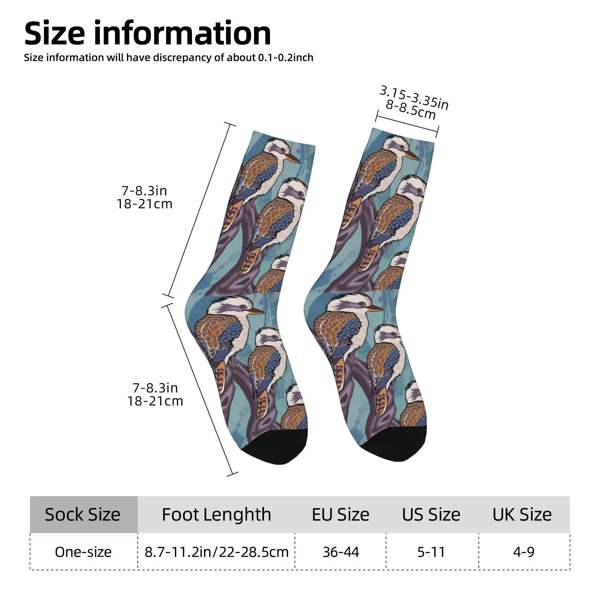 1pc Having A Laugh Birds Printed Men's Socks  Novelty Hip Hop Harajuku Pattern Crew Sock Casual Gift