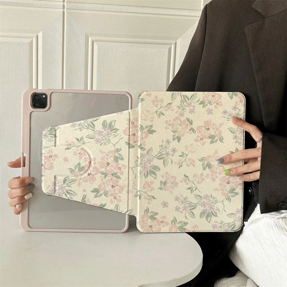 

360 ° Rotating Foldable Case to Easily Protect Your Pad: Compatible with iPad Air 6,Air 5,4,10,2024,air m3/a16 2025